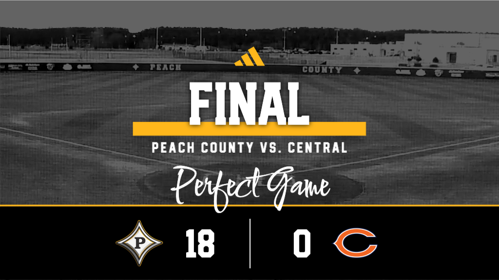 Peach County improves to 4-0 with a Perfect Game against Central