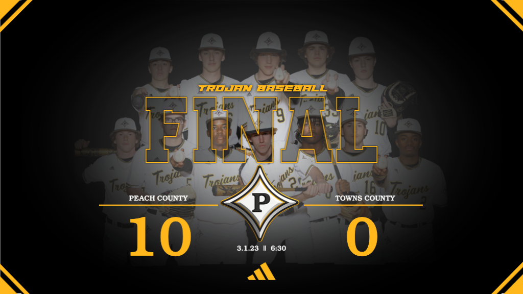 Harrelson and Peavy NO-HIT Towns County in 10-0 victory