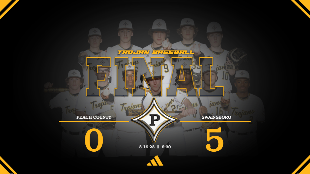 Peach County Baseball loses to Swainsboro 5-0