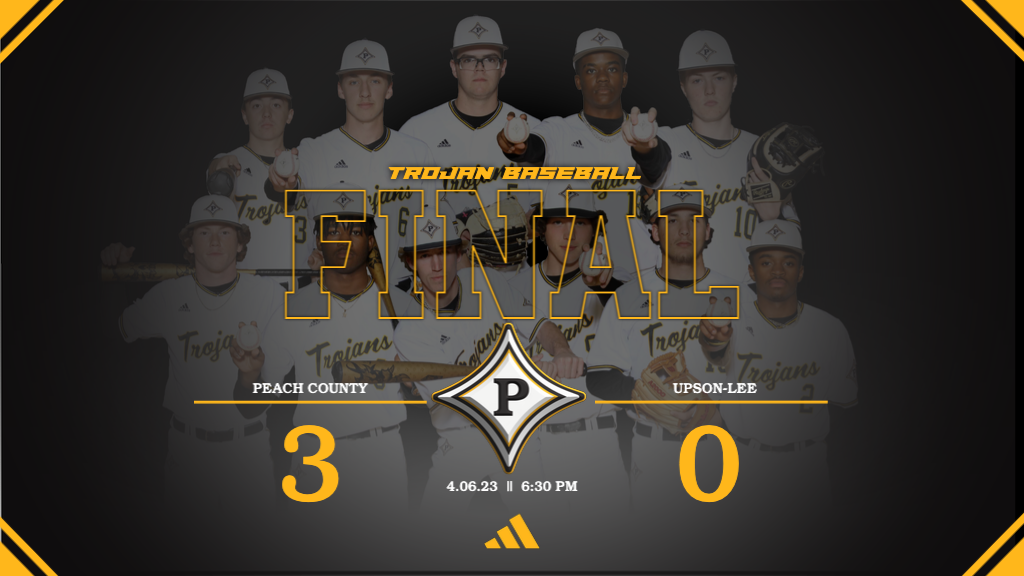 Peach County Baseball earns the split with Upson-Lee