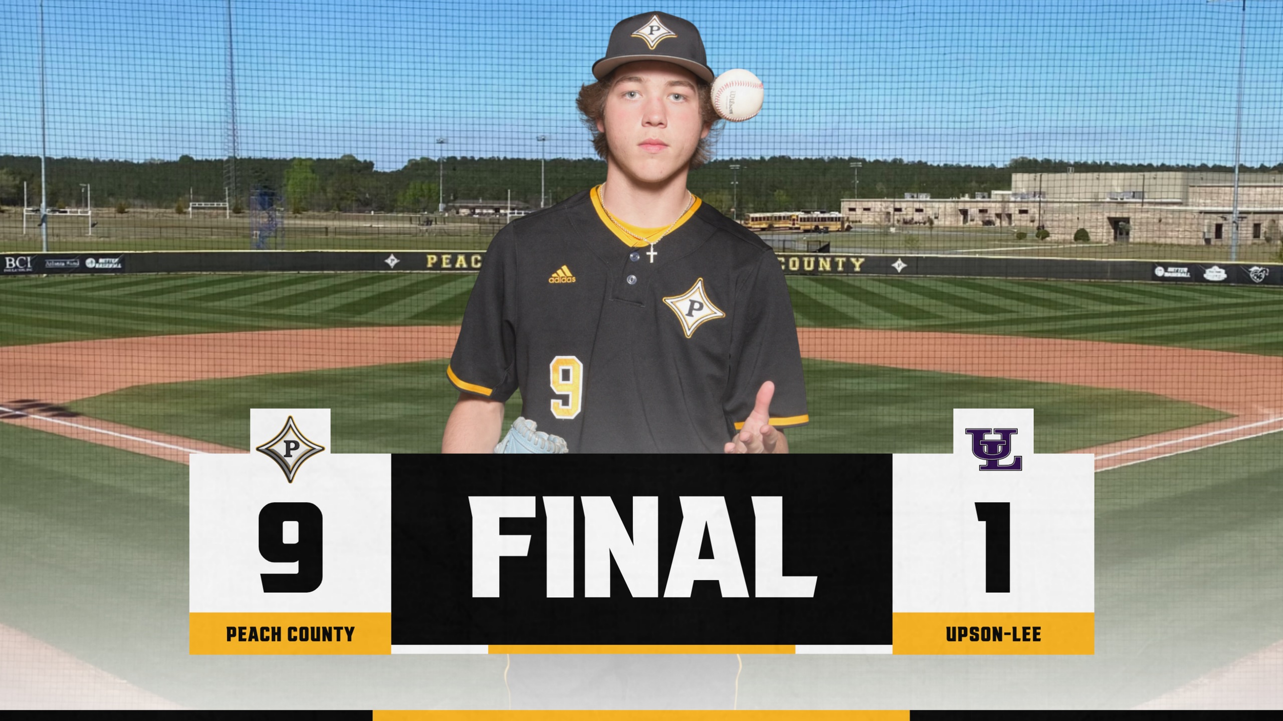 Peavy strikes out 19 in 9-1 victory over Upson-Lee