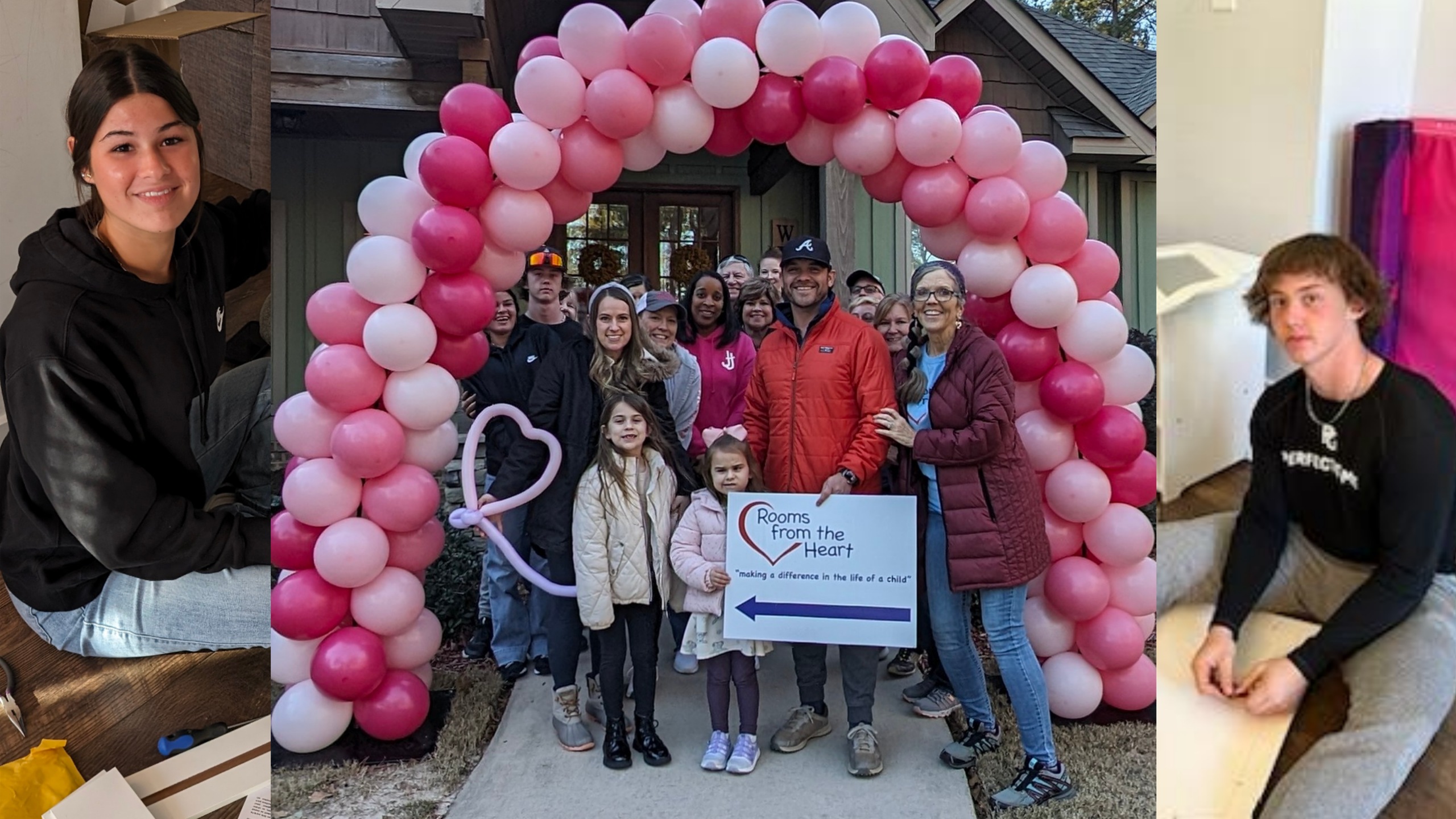 Peach County Baseball and Girls Soccer volunteer at Rooms From the Heart