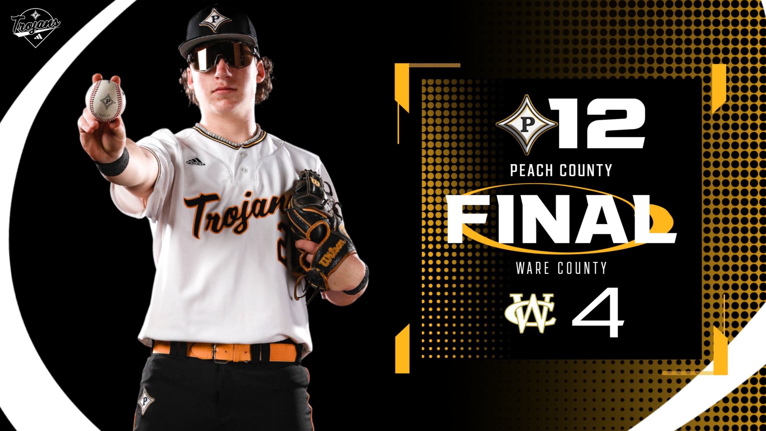 Peach County Baseball completes the Spring Break sweep with a 12-4 victory at Ware County today