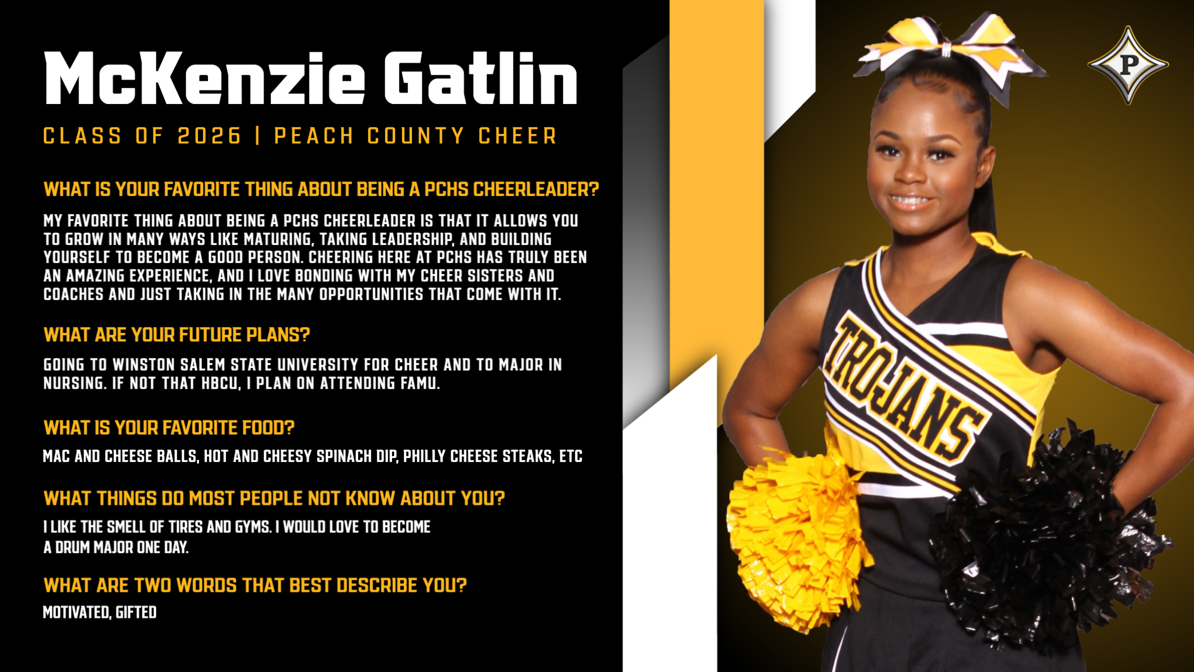 Cheerleader Spotlight - McKenzie Gatlin