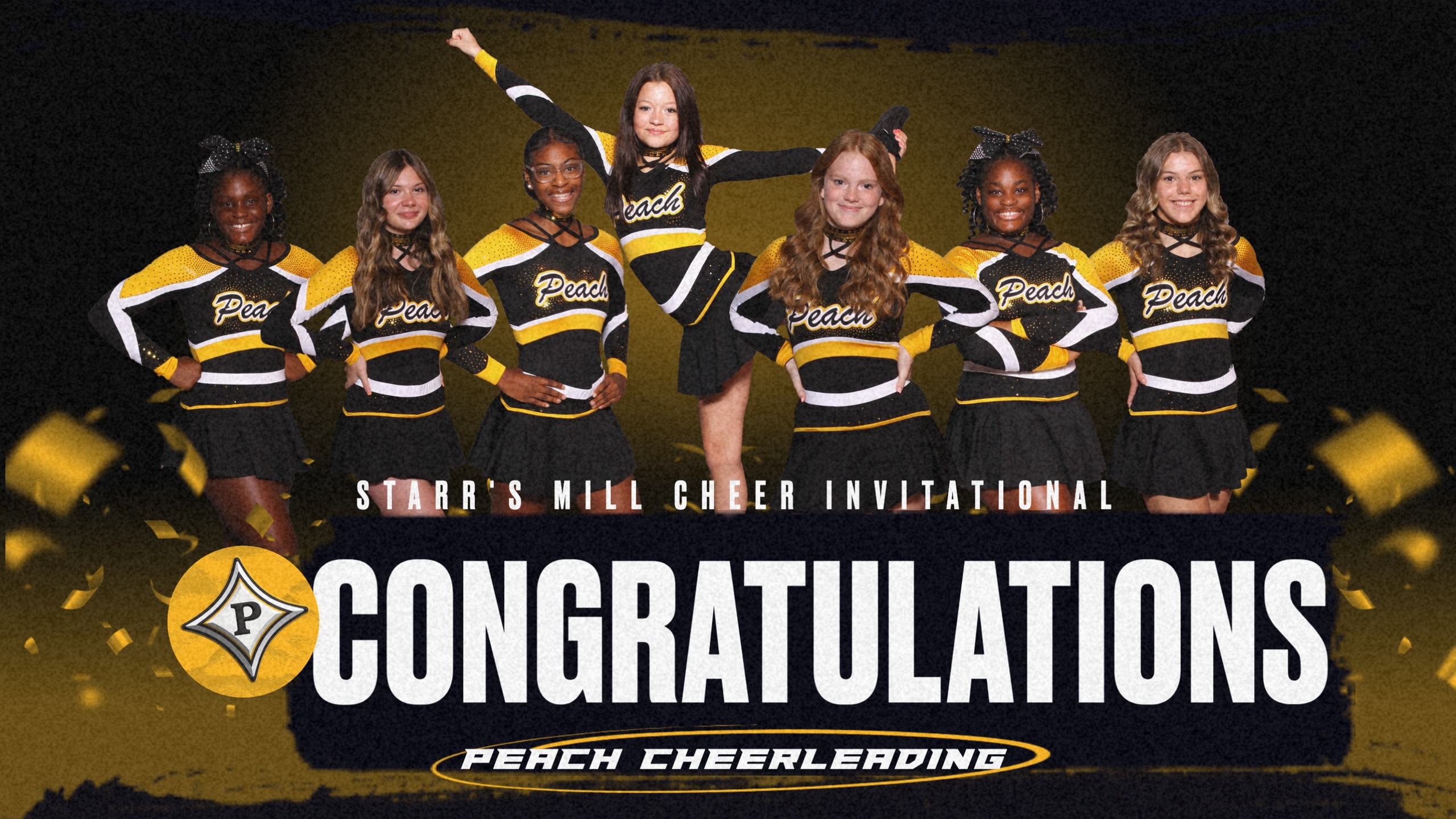 Peach Cheer finished 3rd at the Starr's Mill Invitational