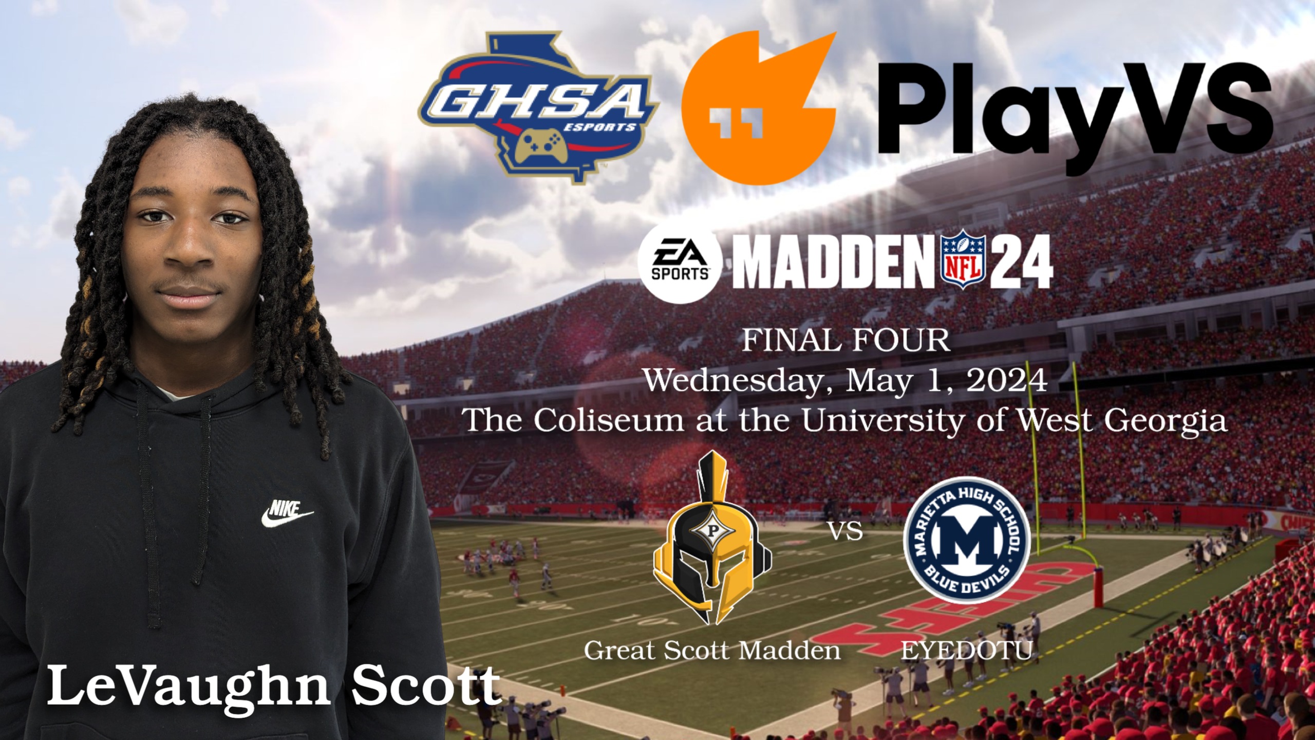 LeVaughn Scott will represent Peach County eSports in the Final Four