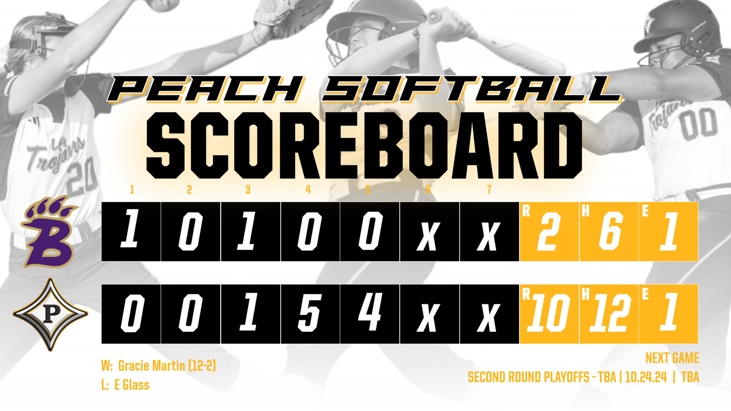Peach County defeats Bainbridge 10-2 in Game 1 of the First Round of the State Playoffs