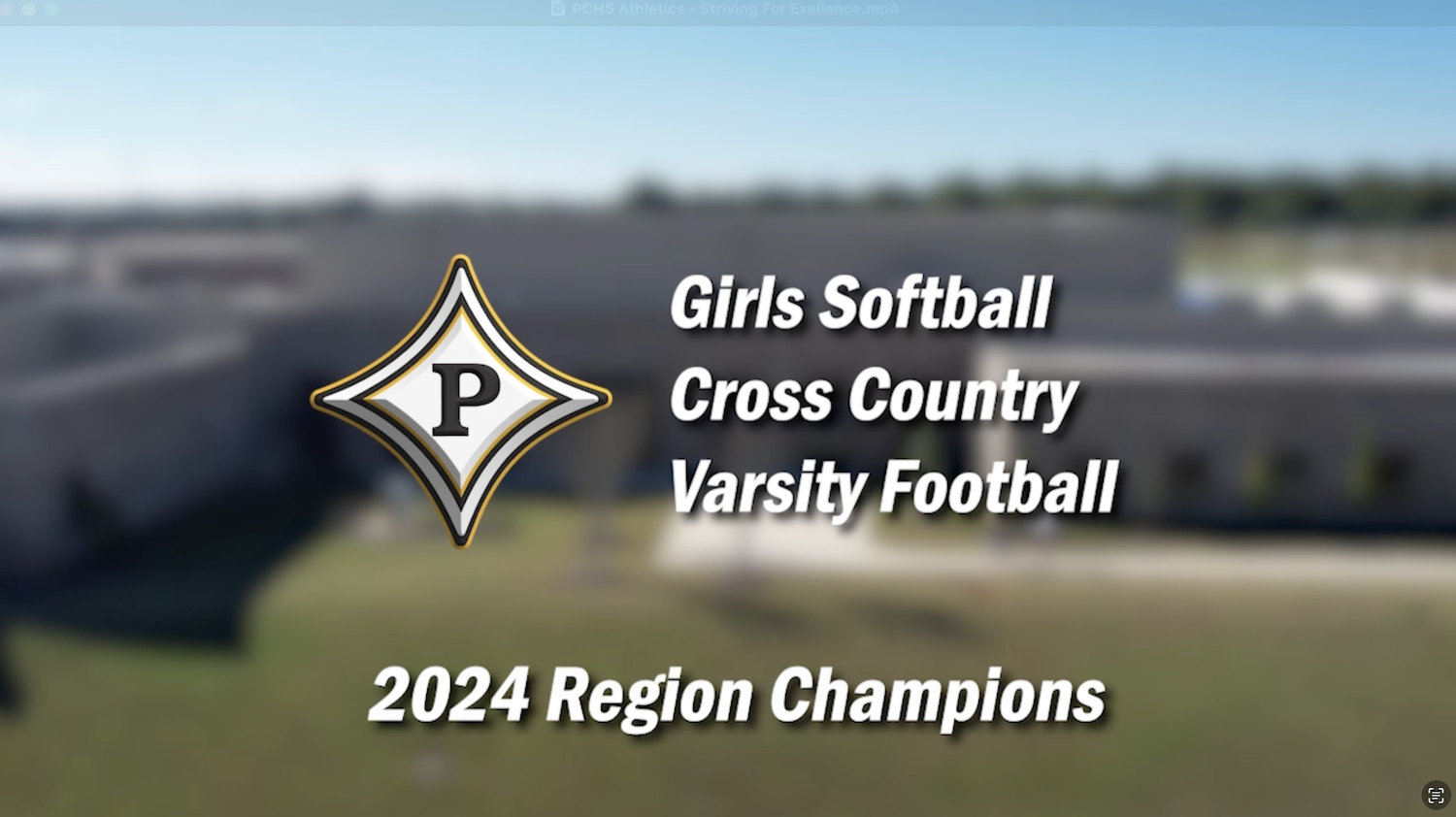 Region Championship banners going up
