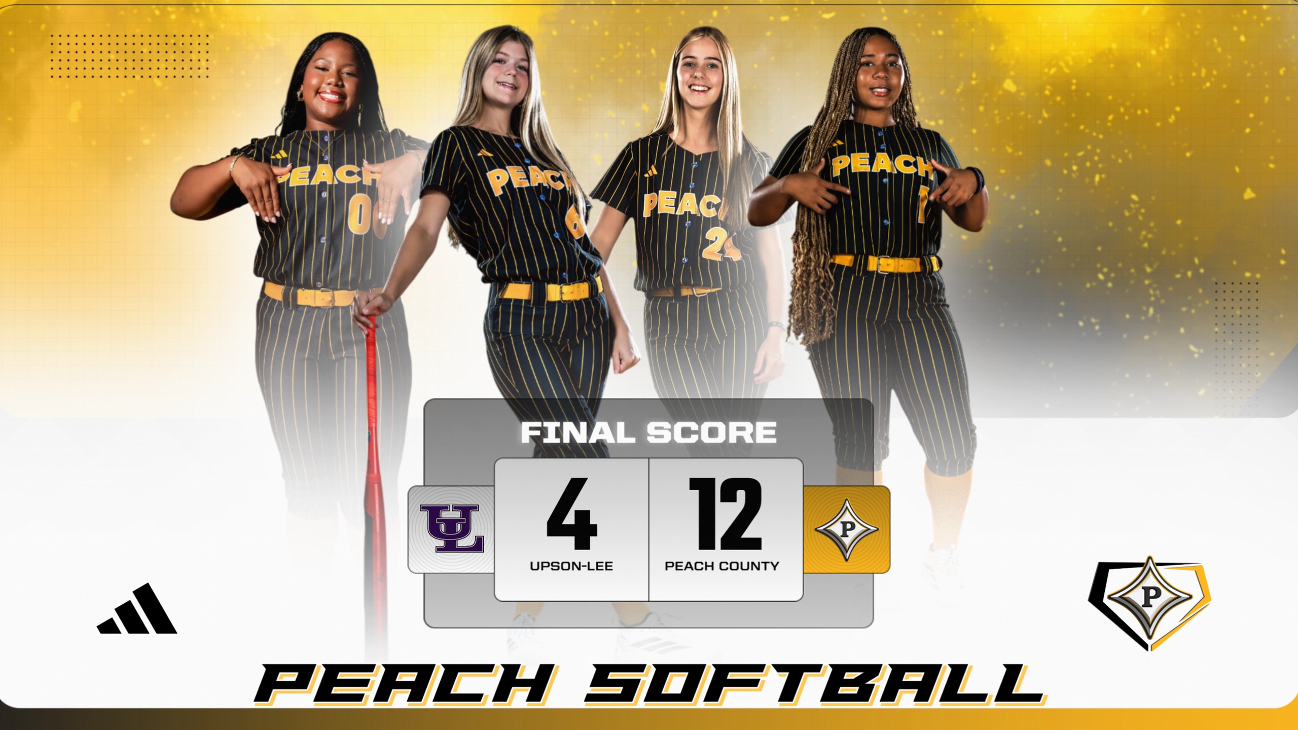 Peach County improves to 12-7 on the season with a 12-4 victory over Upson-Lee