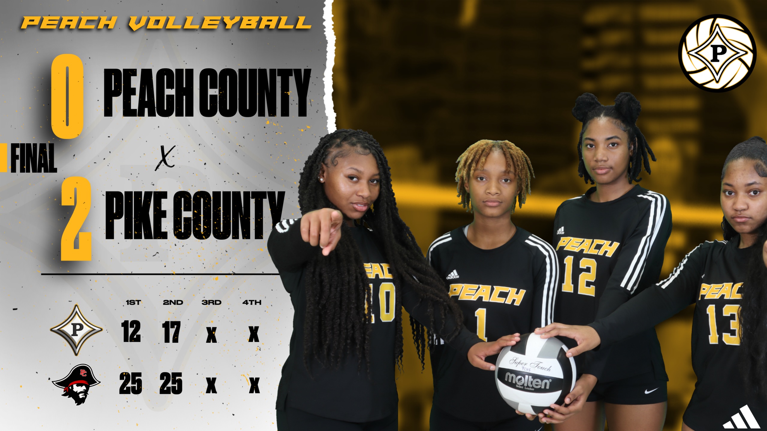 Peach Volleyball swept by Pike County in Region 2-AAA match
