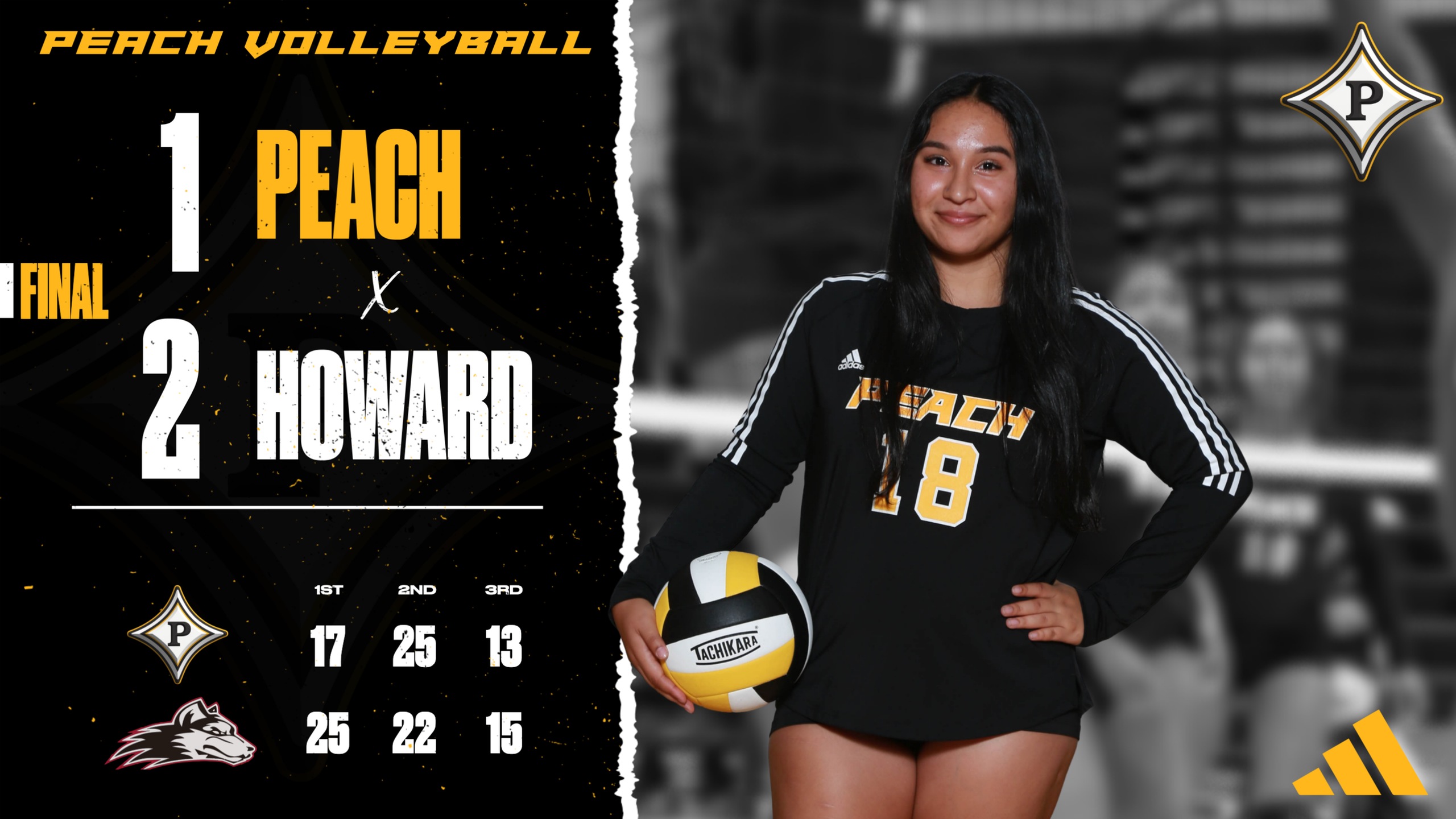 Peach Volleyball drops heartbreaker to Howard